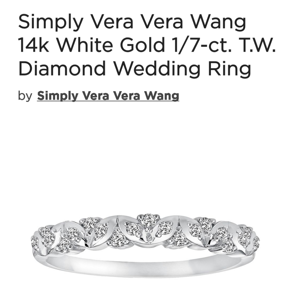 New Vera Wang Diamond Ring - Picture 8 of 8